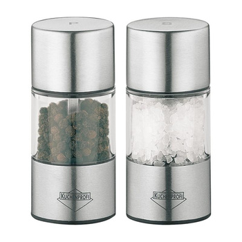 Küchenprofi Vienna - Pepper and Salt Mill with Ceramic Grinding Mechanism 8.5x4 cm Set of 2