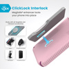 Speck Presidio2 Grip ClickLock & MagSafe - Coque pour iPhone 16 Pro Max (Wednesday Pink / Boysenberry Purple / White)