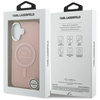 ETUI DO IPHONE 17 do MAGSAFE KARL LAGERFELD ORYGINALNE RÓŻOWE MODNE CASE