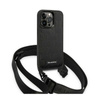 Karl Lagerfeld monogramos plakett logópánt - iPhone 14 Pro tok (fekete)