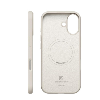 SILICONE MAGSAFE ETUI FOR IPHONE 17 Crong BEige MAGNETIC CASE