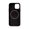 Crong Essential Cover Magnetic - iPhone 12 / iPhone 12 Pro MagSafe étui en cuir (noir)