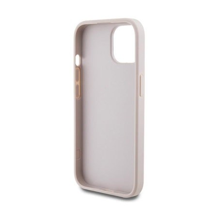Guess 4G Metall Gold Logo - iPhone 15 Plus Tasche (rosa)