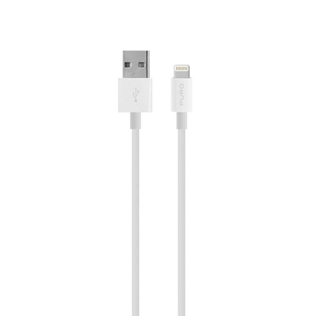 PURO USB propojovací kabel Apple konektor Lightning MFi 0,5 m (bílý)