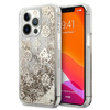 Guess Peony Liquid Glitter - Coque iPhone 13 Pro (Or)
