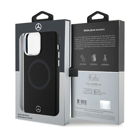 Mercedes Silicone Bicolore MagSafe - iPhone 15 Pro Case (noir)