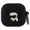 Karl Lagerfeld Silikonové pouzdro Karl Head 3D - AirPods 4 (černé)