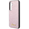 Guess Glitter Flakes Metal Logo Case - Etui Samsung Galaxy S24 (różowy)