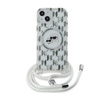 Karl Lagerfeld IML Crossbody Monogram Karl & Choupette Head MagSafe - iPhone 15 / 14 / 13 Tasche (Transparent)