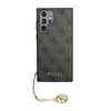 Kolekce Guess 4G Charms - pouzdro pro Samsung Galaxy S23 Ultra (šedé)