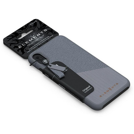 Nordic Elements Original Hel - Coque en bois pour iPhone XR (Gris moyen)