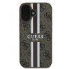 Guess 4G Printed Stripes MagSafe - Pouzdro iPhone 16 Plus (hnědé)