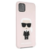 Karl Lagerfeld Fullbody Silikon Iconic - iPhone 11 Pro Max Hülle (Rosa)