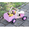 New Classic Toys - Fából készült teherfutóbicikli rózsaszínű
