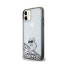 Karl Lagerfeld Liquid Glitter Choupette - iPhone 11 Case (Transparent)