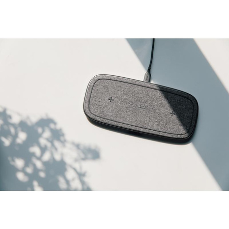 Moshi Sette Q - Dual Qi wireless inductive charger for iPhone and Android (Nordic Grey)