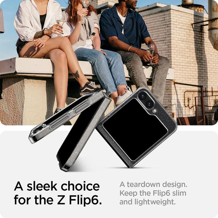 Spigen Airskin - Gehäuse für Samsung Galaxy Z Flip 6 (Glitter Crystal)