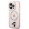 Karl Lagerfeld IML NFT Karl & Choupette Magsafe - pouzdro pro iPhone 14 Pro (růžové)