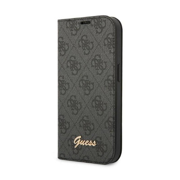 Guess 4G Metal Camera Outline Booktype Case - iPhone 14 Pro Case (black)