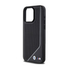 BMW Perforated Twisted Line MagSafe - Étui pour iPhone 15 Pro Max (noir)