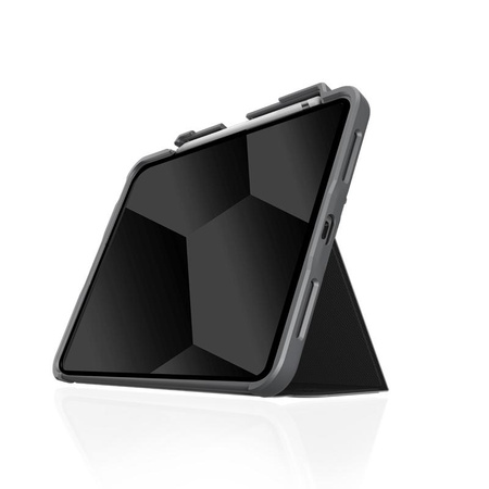 STM Dux Plus - Panzertasche iPad 11" (2025) / 10.9" (2022) MIL-STD-810G mit Apple Pencil Halterung (Schwarz) EDU/COM Version