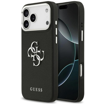 ETUI DO IPHONE 17 PRO MAX GUESS CZARNE ORYGINALNE SKÓRZANE ELEGANCKIE CASE