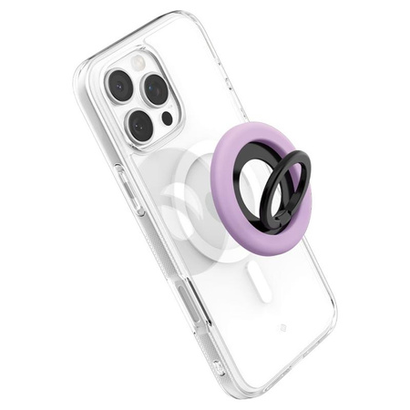 Spigen Nano Pop MagSafe Phone Ring - Porte-doigt magnétique avec fonction de support (violet de raisin)