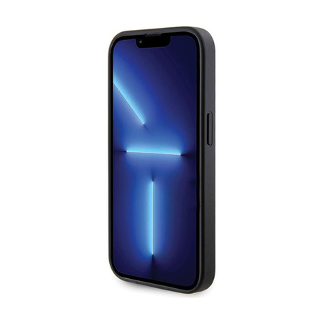 Guess 4G Strass fém logó - iPhone 15 Pro tok (fekete)