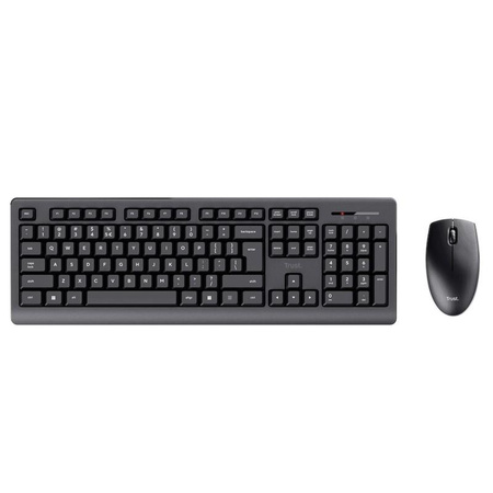 Trust Primo - Ensemble clavier et souris sans fil (Noir)