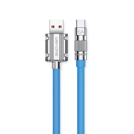 WEKOME WDC-186 Wingle Series - Câble de connexion USB-A à USB-C à charge rapide 1 m (bleu)