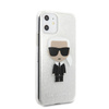 Karl Lagerfeld Iconic Karl - iPhone 11 Case (Silver Glitter)