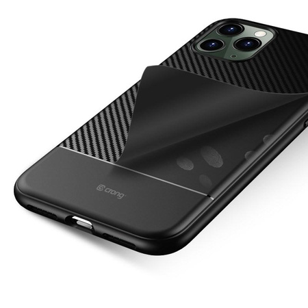 Crong Prestige Carbon Cover - iPhone 11 Pro Max Case (Black)