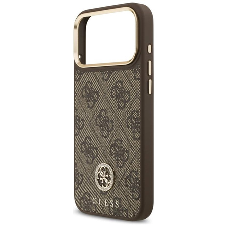 Guess 4G Strass Logo MagSafe - Case iPhone 17 Pro Max (Brown)