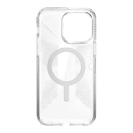 Speck Presidio Perfect-Clear with Grips + MagSafe - Étui pour iPhone 14 Pro Max avec revêtement MICROBAN (transparent)