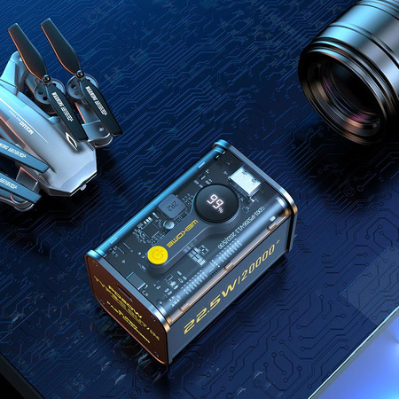 WEKOME WP-337 Vanguard sorozat - Power bank 20000 mAh PD 20W + QC 22.5W (fekete)