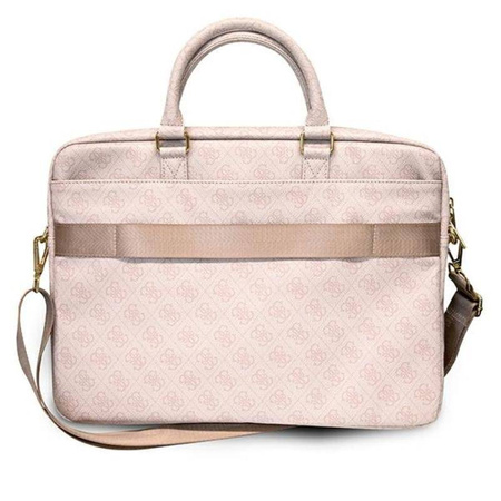 Guess 4G Big Metal Logo Computer Bag - Torba na notebooka 15 / 16 (różowy)