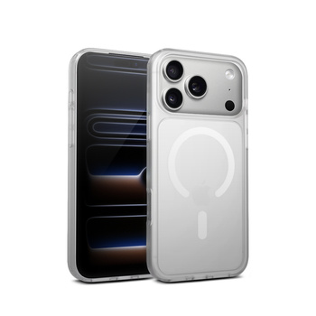 Crong Hybrid Matte Magnetic - MagSafe iPhone 17 Pro Case (White)