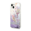 Guess Liquid Glitter Flower - Case for iPhone 14 Plus (Purple)