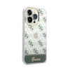Guess 4G Stripe Script Logo Electroplated Pattern - iPhone 14 Pro Max Case (khaki)