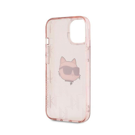 Karl Lagerfeld IML Choupette Head & Monogram - iPhone 13 Tasche (rosa)