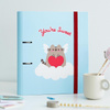Pusheen - classeur A4 de la collection Purrfect Love (2 anneaux, élastique)