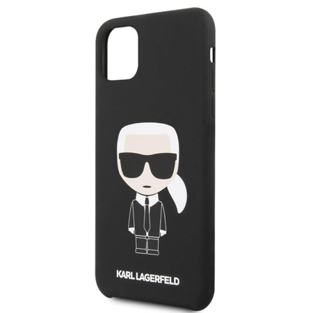 Karl Lagerfeld Fullbody Silicone Iconic - Etui iPhone 11 Pro Max (Black)
