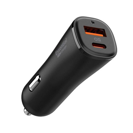 Spigen ArcStation Essential EV482 - USB-C & USB-A PD + QC3.0 48W Car Charger (Black)