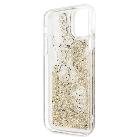 Karl Lagerfeld Glitter Liquid Floatting Charms - iPhone 11 Pro Max tok (arany Floatting Charms)