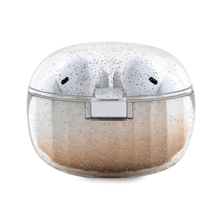 Guess Glitter Gradient - TWS Bluetooth-Kopfhörer + Ladetasche (gold)