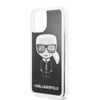 Karl Lagerfeld Iconic Glitter - Coque pour iPhone 11 Pro (Noir)