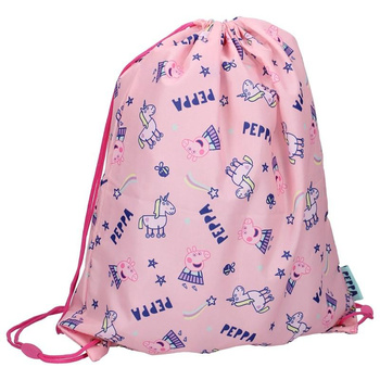 Peppa Pig - Schuhsack, Gymnastik (44 x 37 cm) Peppa Pig & Unicorn