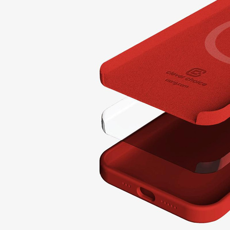 Crong Color Cover Magnetic - iPhone 13 Pro Max MagSafe Case (Red)