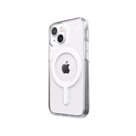 Speck Presidio Perfect-Clear + MagSafe - Étui pour iPhone 13 Mini avec revêtement MICROBAN (transparent)