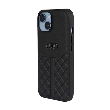 Audi Genuine Leather - pouzdro pro iPhone 14 (černé)